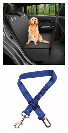 Funda de asiento de coche para perros con ventana de malla – hamaca impermeable y antideslizante
