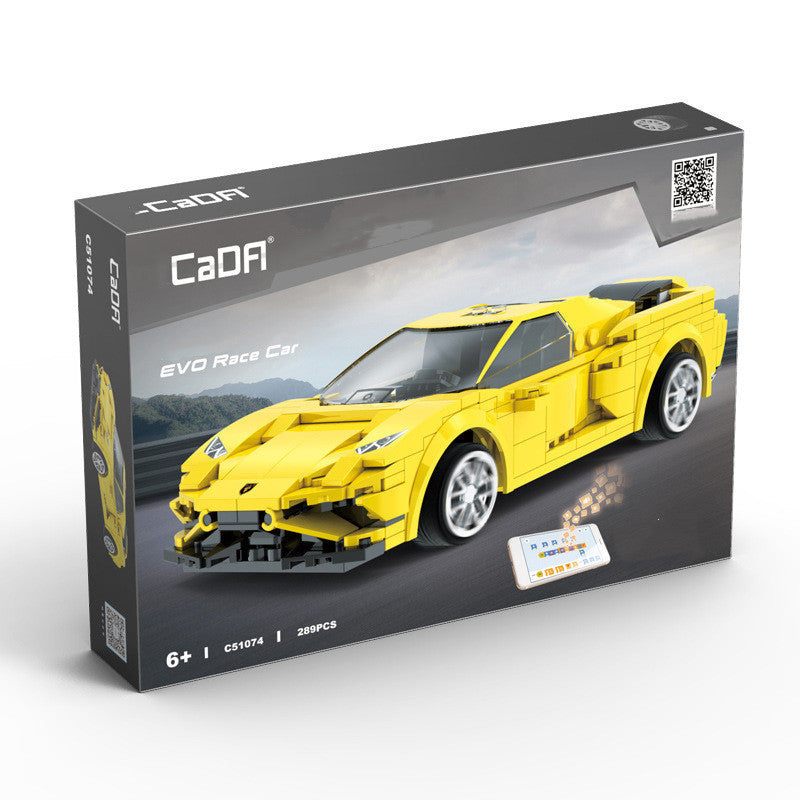 Coche Deportivo “Blue Phantom” con Control Remoto y App – Juguete de Bloques de Construcción