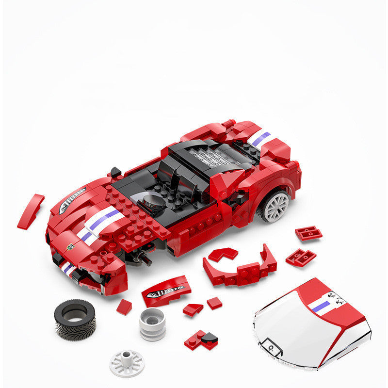 Coche Deportivo “Blue Phantom” con Control Remoto y App – Juguete de Bloques de Construcción