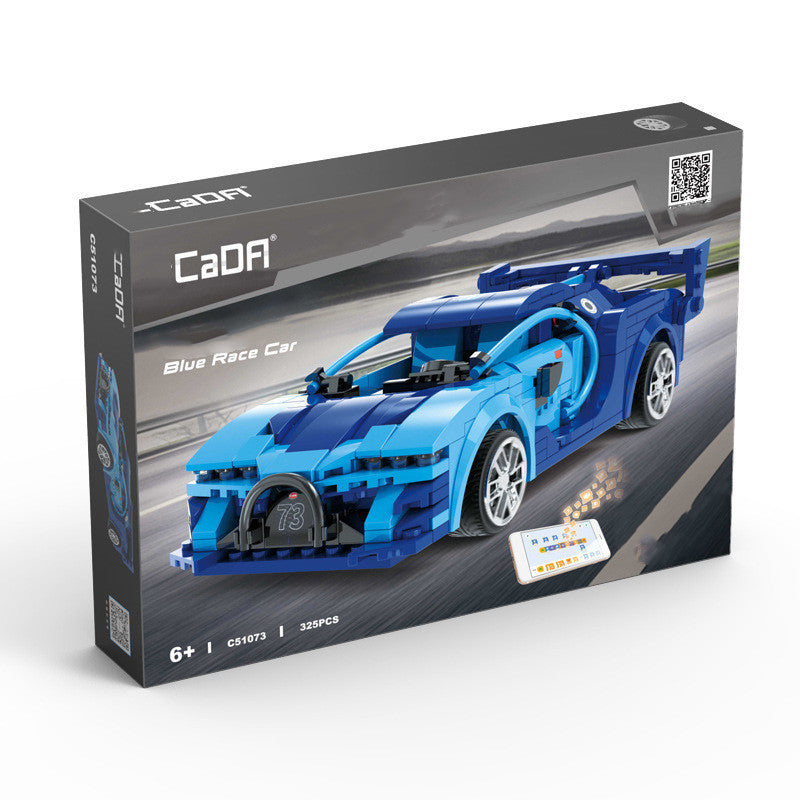 Coche Deportivo “Blue Phantom” con Control Remoto y App – Juguete de Bloques de Construcción