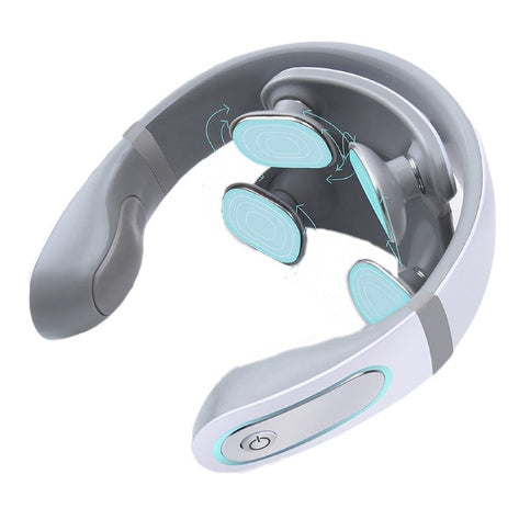Masajeador cervical inalámbrico 4D – Alivio del dolor muscular y relajación con calor terapéutico