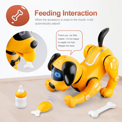 Perro Robot Inteligente con Control Remoto – Mascota Electrónica Interactiva