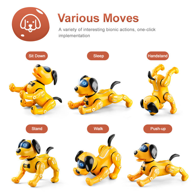 Perro Robot Inteligente con Control Remoto – Mascota Electrónica Interactiva