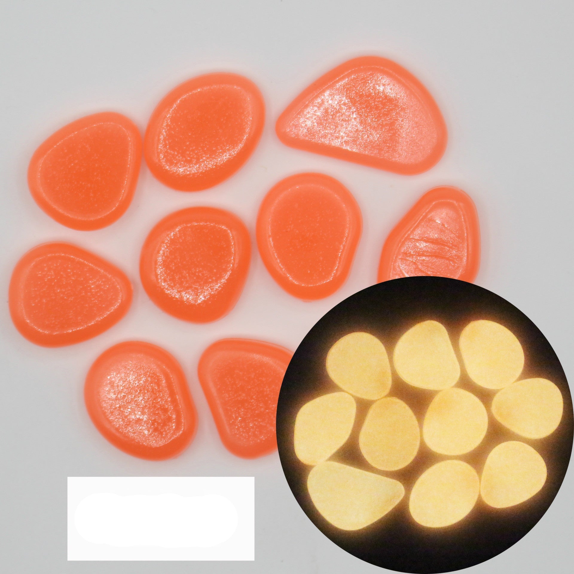 Piedras luminosas decorativas para acuarios y jardín – fluorita artificial fluorescente