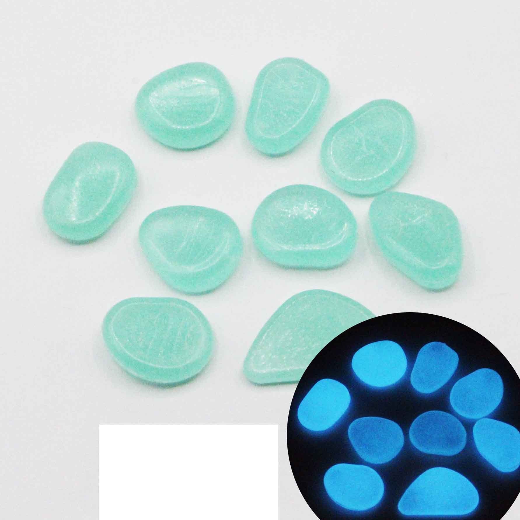 Piedras luminosas decorativas para acuarios y jardín – fluorita artificial fluorescente