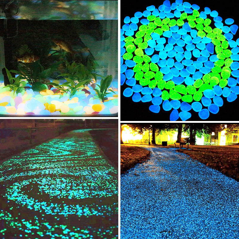 Piedras luminosas decorativas para acuarios y jardín – fluorita artificial fluorescente