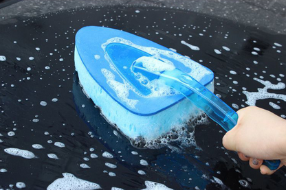 Esponja cepillo premium para lavado de autos – Mango ergonómico y textura de panal coral