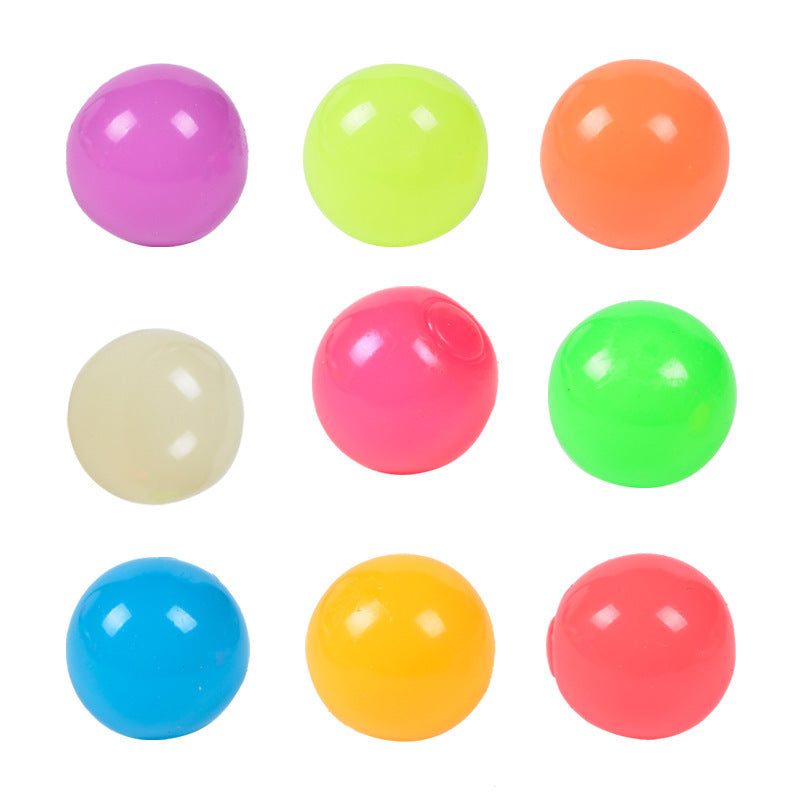 Bola Pegajosa Luminosa Glow In The Dark – Juguete Antiestrés y de Coordinación Infantil