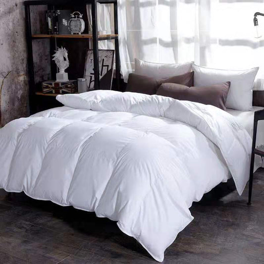 🛏️ Edredón de Plumas de Ganso – Invierno Cálido y Suave