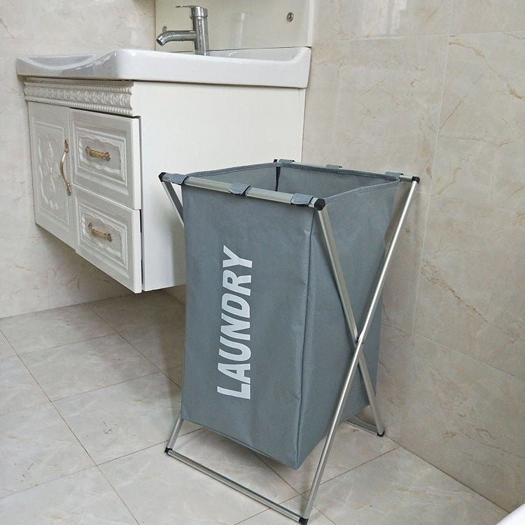 Cesto de ropa sucia plegable de gran capacidad en tela Oxford y estructura de aluminio, con opciones de uno, dos o tres compartimentos para clasificación y uso doméstico.