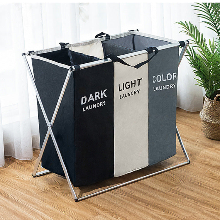 Cesto de ropa sucia plegable — Organizador moderno de gran capacidad