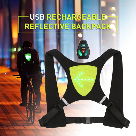 🚴‍♂️ Chaleco Reflectante LED Recargable por USB 💡 | Seguridad y Visibilidad para Ciclistas 🔋