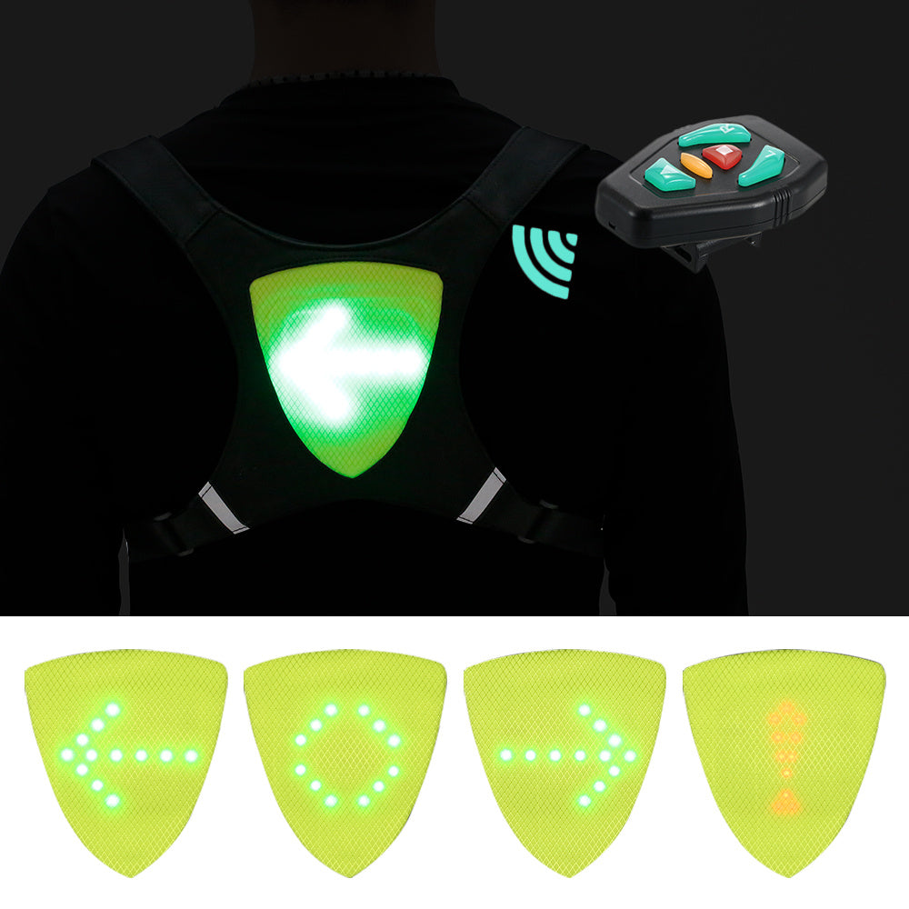 Chaleco reflectante LED recargable por USB – Seguridad y visibilidad para ciclismo nocturno