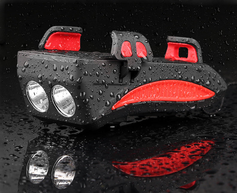 Soporte de teléfono para bicicleta con luz LED, timbre y cargador USB – Power Bank multifunción 2026