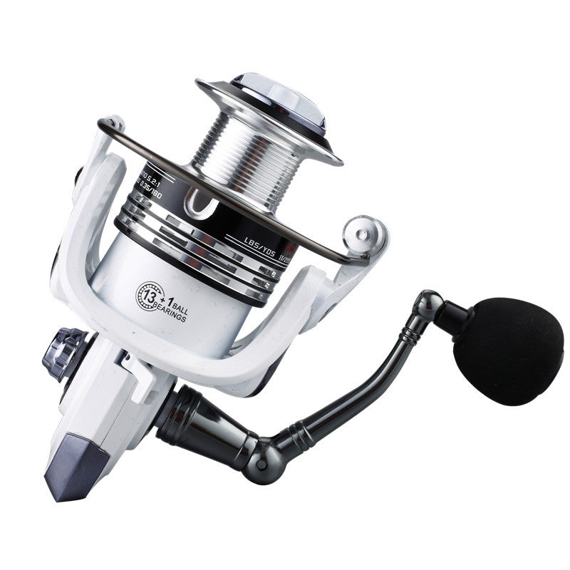 Carrete de pesca profesional de alta precisión – cuerpo metálico y manivela intercambiable