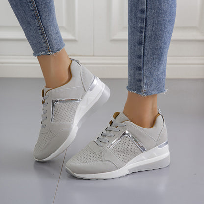 Zapatillas con Plataforma y Tacón Interno para Mujer – Diseño Moderno y Cómodo
