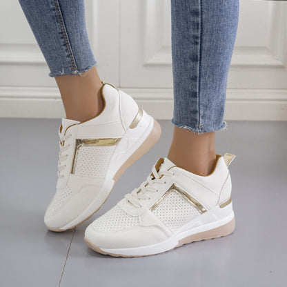 Zapatillas con Plataforma y Tacón Interno para Mujer – Diseño Moderno y Cómodo