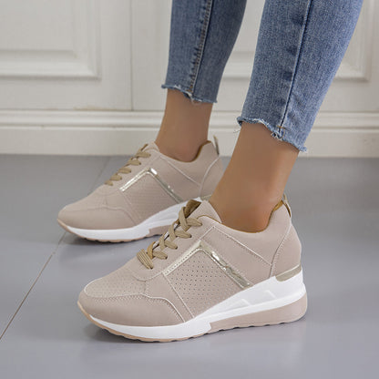 Zapatillas con Plataforma y Tacón Interno para Mujer – Diseño Moderno y Cómodo