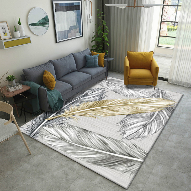 Alfombra moderna de lujo ligero — Diseño abstracto con degradado elegante