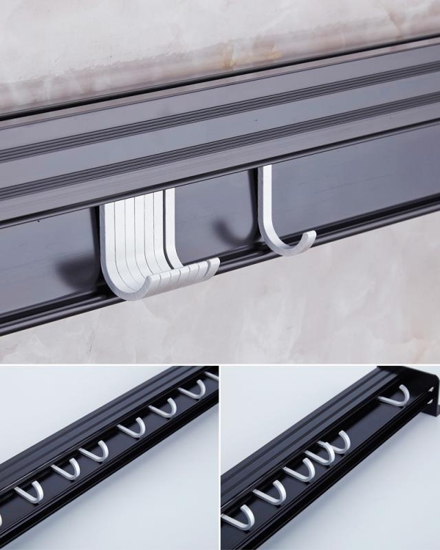 Estante de aluminio para cocina – Soporte de pared moderno