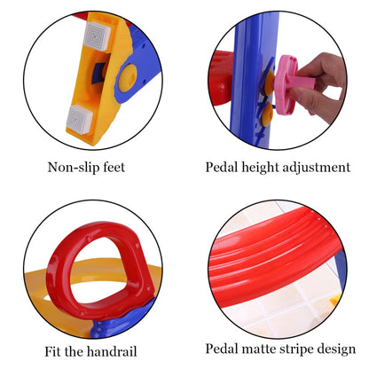 Escalera 3 en 1 para entrenamiento infantil — Asiento de inodoro con seguridad y comodidad