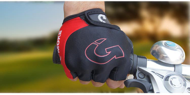 Guantes de ciclismo cortos antideslizantes – Transpirables con acolchado ergonómico