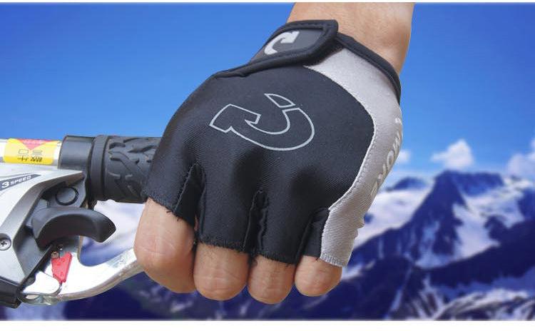 Guantes de ciclismo cortos antideslizantes – Transpirables con acolchado ergonómico