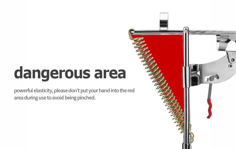 Soporte automático para caña de pescar de acero inoxidable – con resorte y sensibilidad ajustable