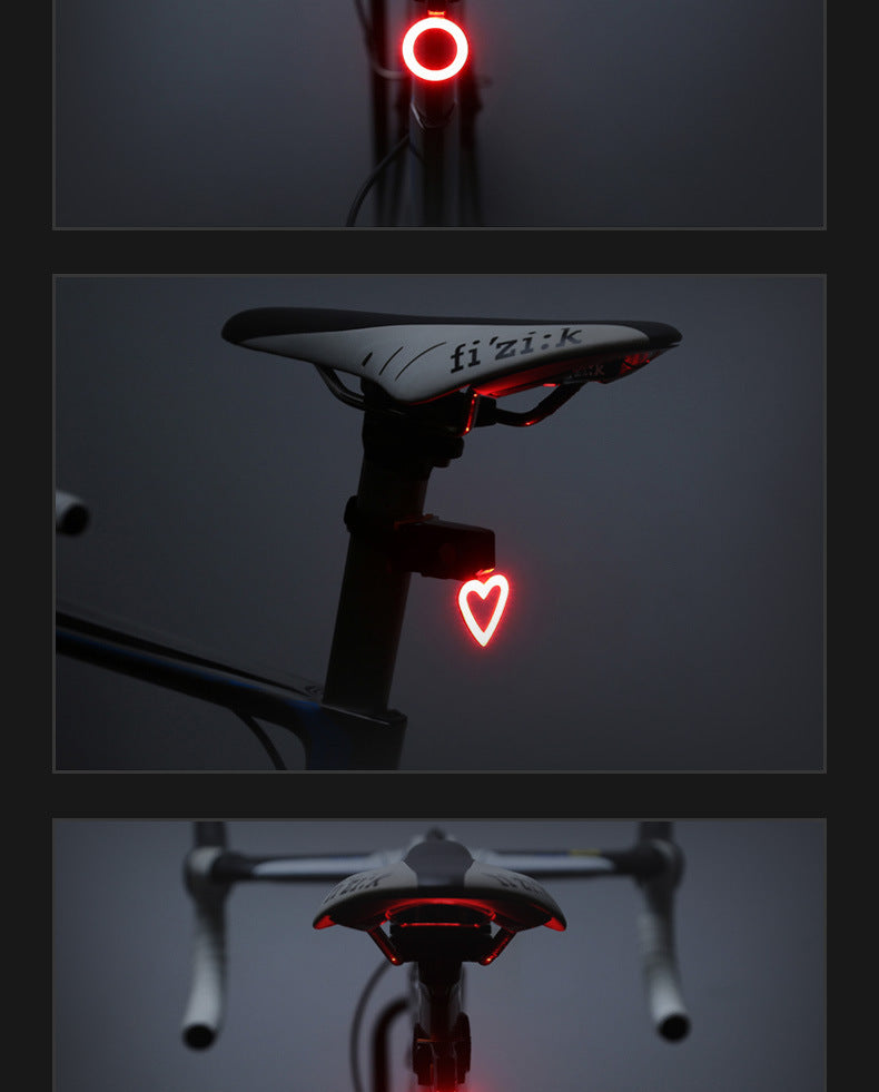 Luz trasera USB para bicicleta – LED recargable y resistente al agua