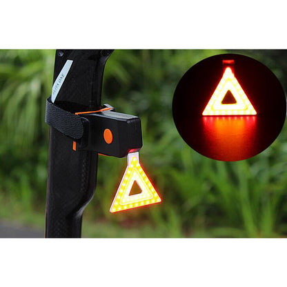Luz trasera USB para bicicleta – LED recargable y resistente al agua