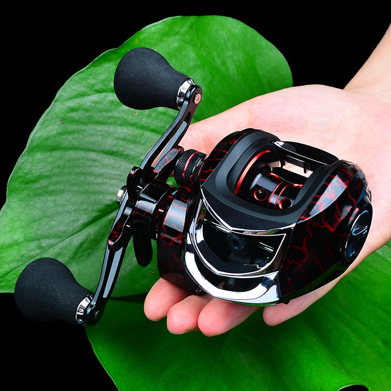 Carrete de pesca profesional 18+1BB con freno magnético y relación 7.1:1