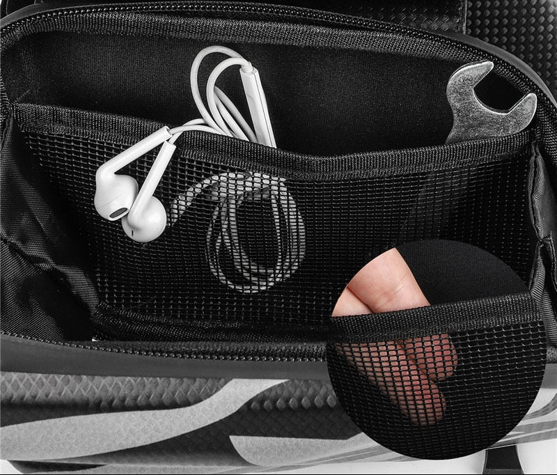 Bolsa impermeable para bicicleta WEST BIKING – Con pantalla táctil TPU y diseño rígido