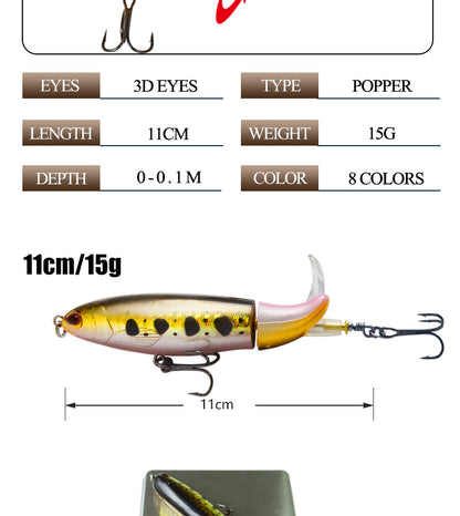 Cebo artificial flotante biónico de pesca – señuelo profesional 11 cm / 14 cm