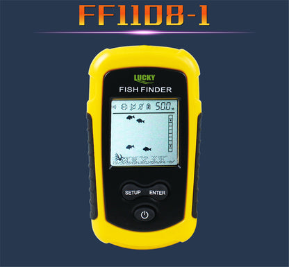 Detector de peces profesional Lucky FF1108-1 – sonar portátil con pantalla LED y alarma