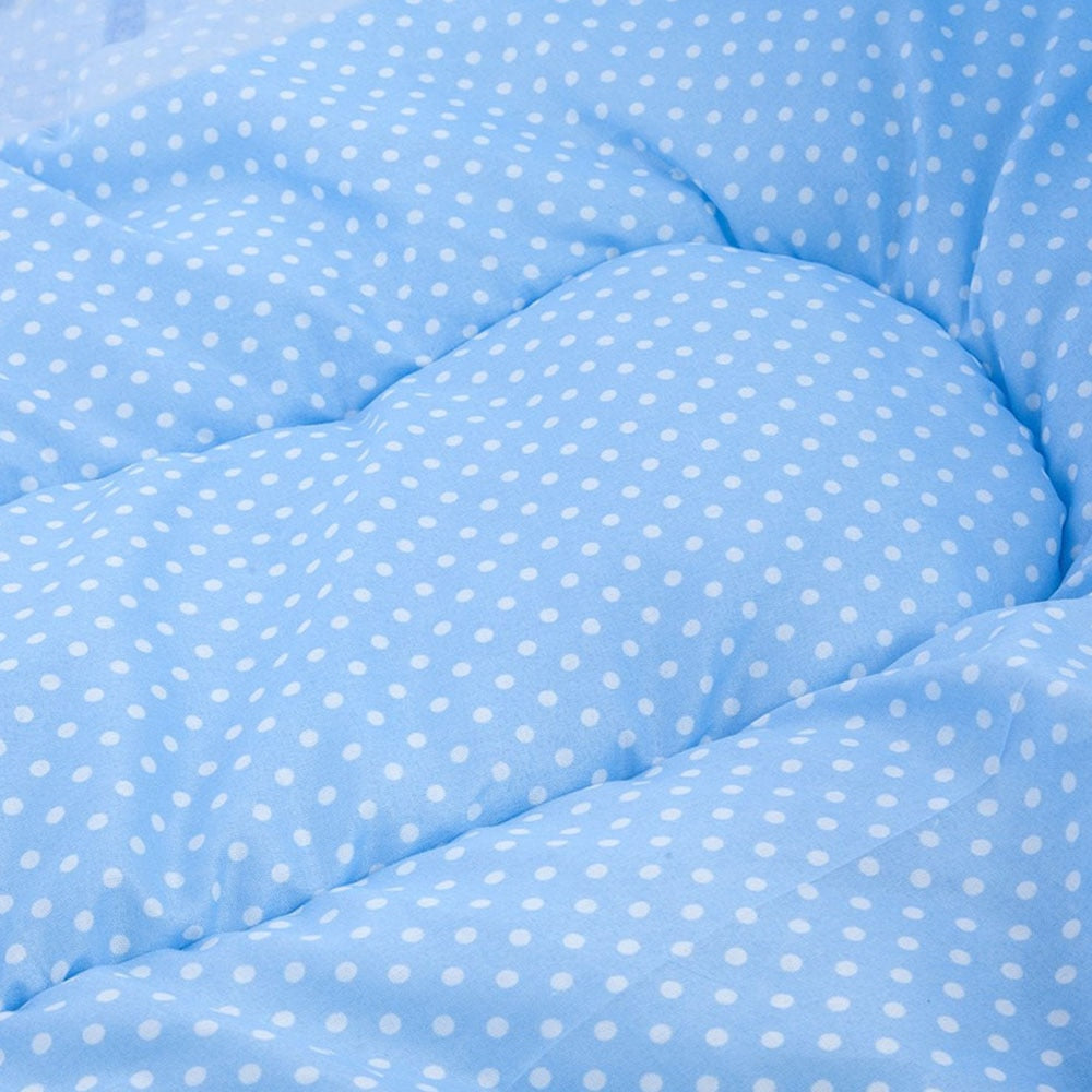 Cuna Plegable para Bebé con Mosquitera y Almohada – Set 2 Piezas