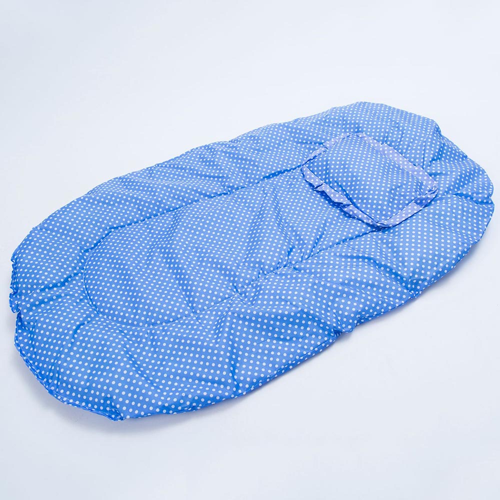 Cuna Plegable para Bebé con Mosquitera y Almohada – Set 2 Piezas