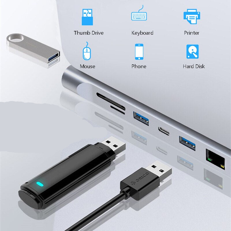 Hub Docking Station USB-C 11 en 1 – Expansión Multifuncional para Portátiles y MacBook