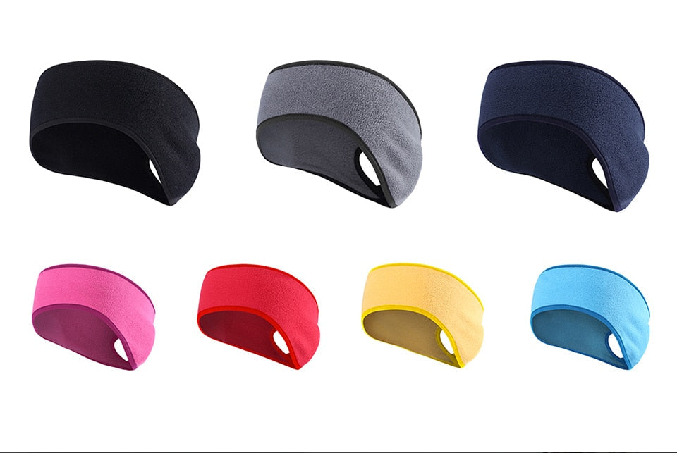 Cinta deportiva térmica unisex – Banda elástica con forro polar para running, fitness y yoga