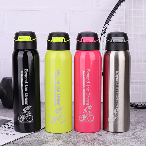 Botella Deportiva Térmica 500 ml – Acero Inoxidable de Doble Capa