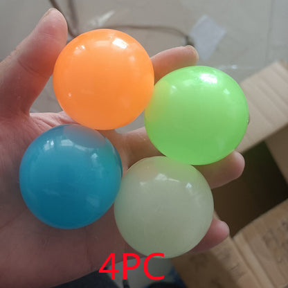 Bola Pegajosa Luminosa Glow In The Dark – Juguete Antiestrés y de Coordinación Infantil