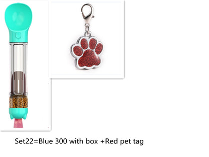 Botella de agua multifuncional para perros – Portátil, ligera y a prueba de fugas