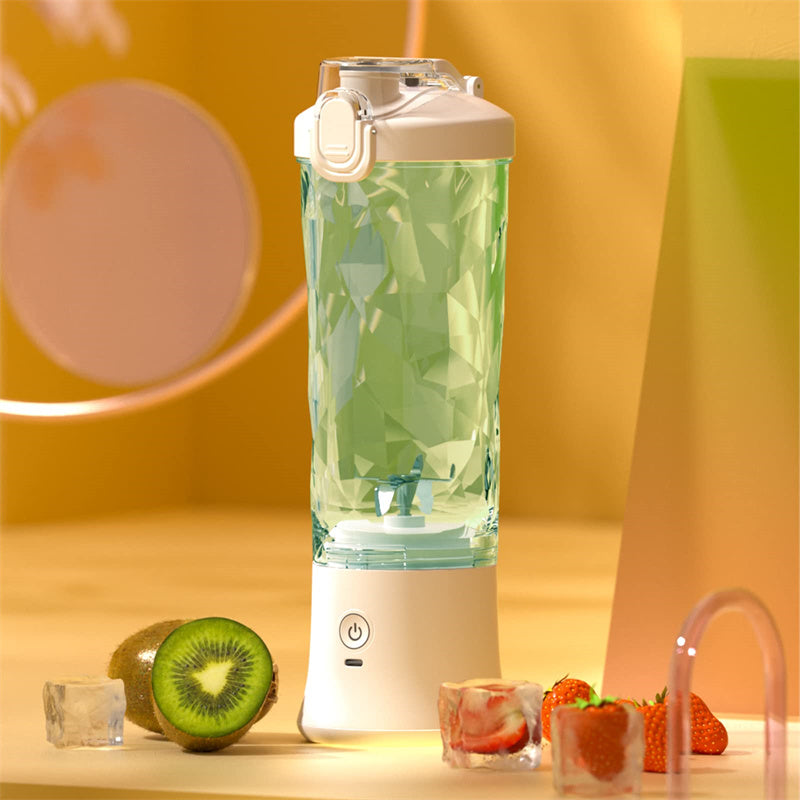 Batidora Portátil 6 Cuchillas – Mini Licuadora Recargable USB Tipo-C 600 ml