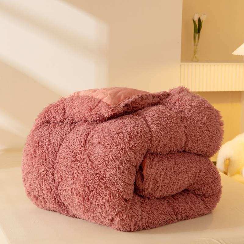 Edredón de Invierno de Doble Cara – Felpa de Visón y Terciopelo de Cristal