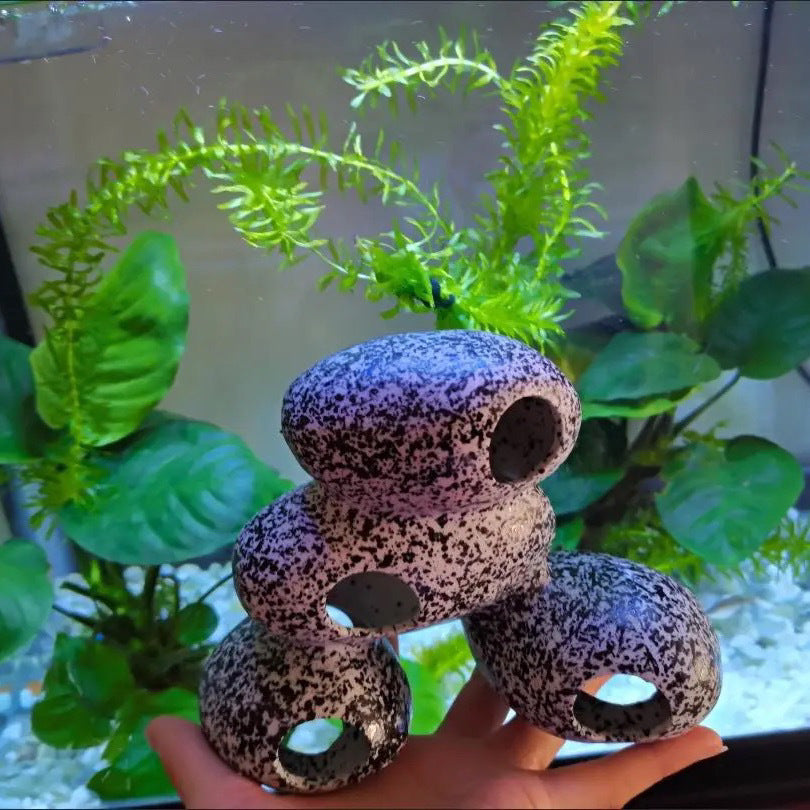 Piedra decorativa para acuarios – refugio natural para peces y gambas