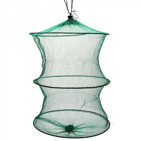 Trampa de pesca plegable profesional – red de nylon con marco metálico