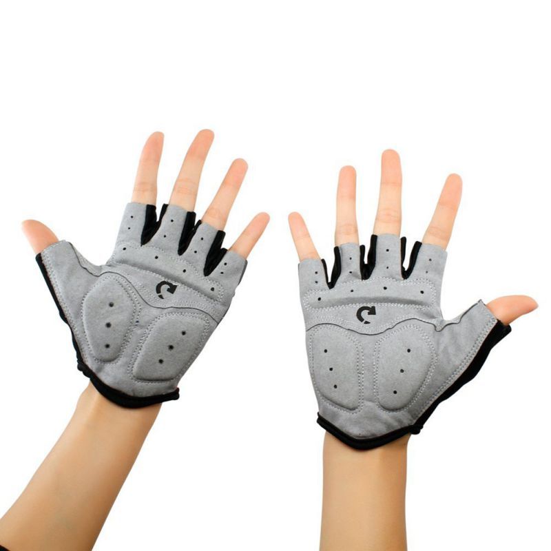 Guantes de ciclismo cortos antideslizantes – Transpirables con acolchado ergonómico
