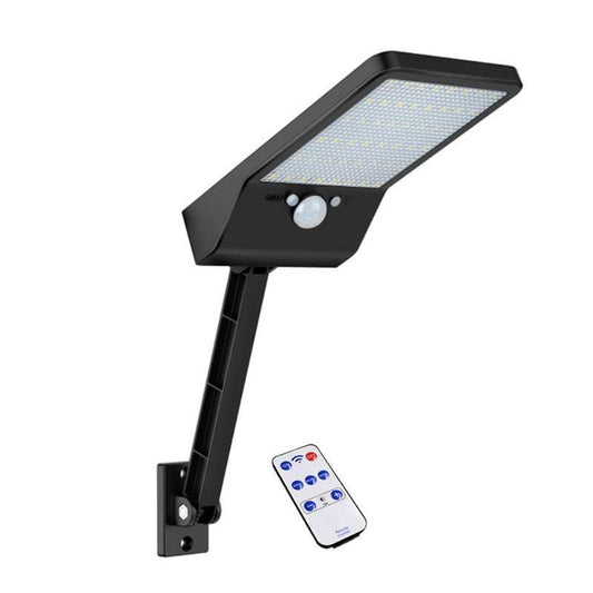 Luz Solar LED 48 con Sensor de Movimiento y Control Remoto – Iluminación Exterior Ajustable