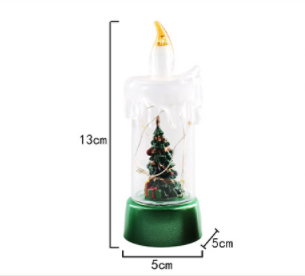 Adorno navideño LED cálido de plástico con diseño de árbol, muñeco de nieve o Papá Noel y luces de alambre de cobre para decoración interior