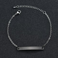 Pulsera de Placa Personalizable  Acero Inoxidable Premium