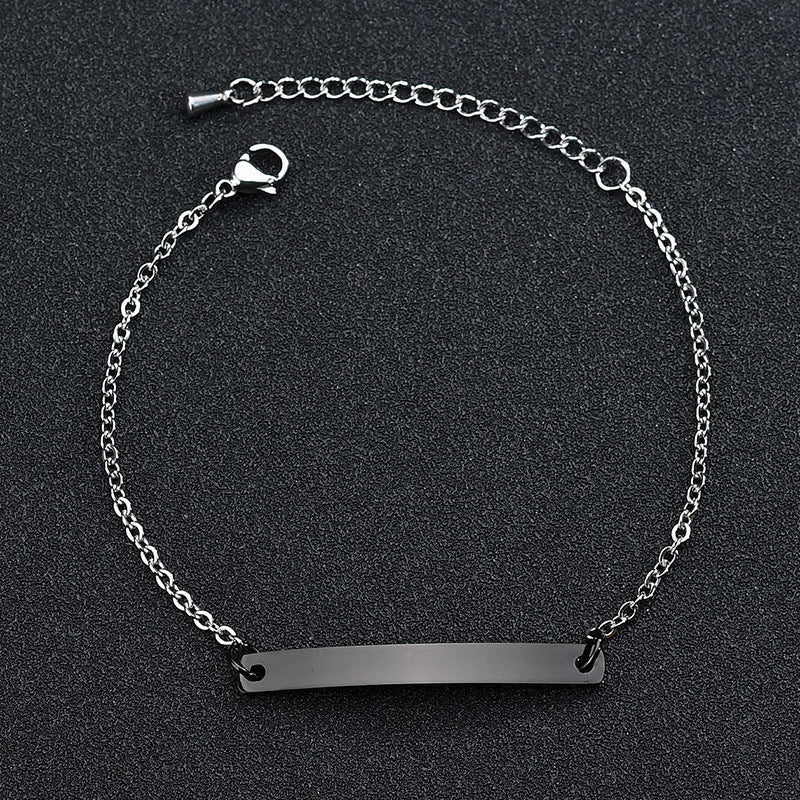 Pulsera de Placa Personalizable  Acero Inoxidable Premium